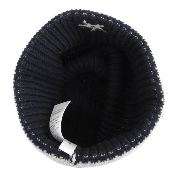 Christian Dior 31 Noe714 Ixgh Wool Cashmere Logo Beanie Knit Cap Navy White main image 9